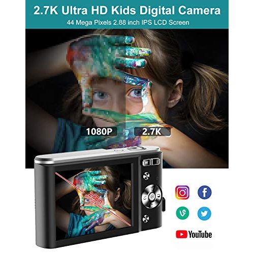 Günstige Digitalkameras Vnieetsr Digitalkamera 2,7K Ultra HD Mini