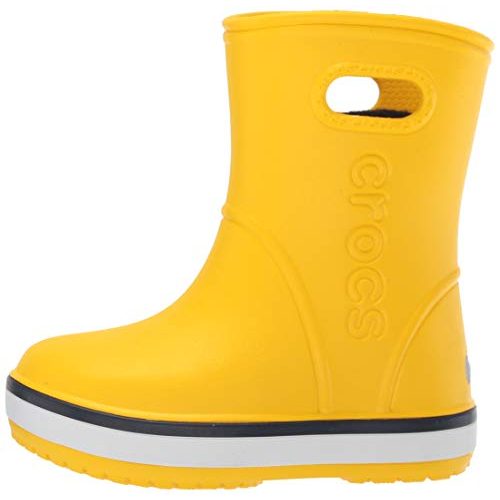 Gummistiefel Kinder Crocs Crocband Rain Boot Kids, Gelb