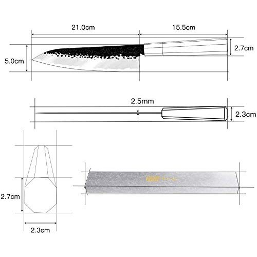 Gyuto-Messer FINDKING 8-Zoll-Kochmesser mit Achteckgriff