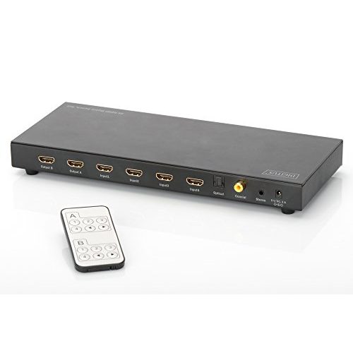 HDMI-Matrix DIGITUS 4K HDMI Matrix Switch, 4×2, Fernbedienung