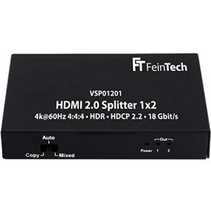 HDMI-Splitter 1 in 2 out FeinTech VSP01201 HDMI 2.0 Splitter