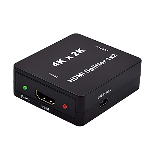 HDMI-Splitter 1 in 2 out Snxiwth HDMI Splitter 4K HDMI Verteiler