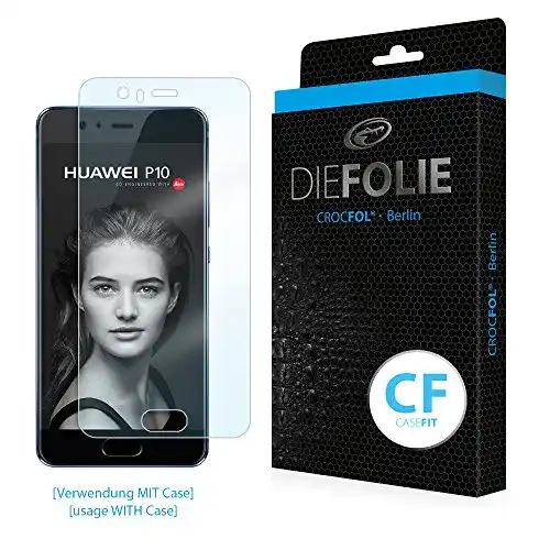 Huawei-P10-Panzerglas Crocfol Schutzfolie, 2 St., inkl. Veredelung