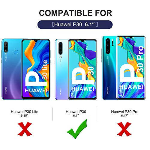 Huawei-P30-Hülle SOGUDE, 360 Grad Full Body, transparent