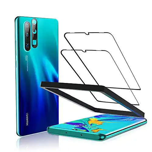 Huawei-P30-Pro-Panzerglas BEYEAH, 2 Stück, Anti-Öl, Schwarz