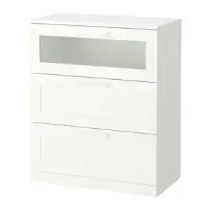 IKEA-Kommode Ikea Brimnes, mit 3 Schubladen, Weiß