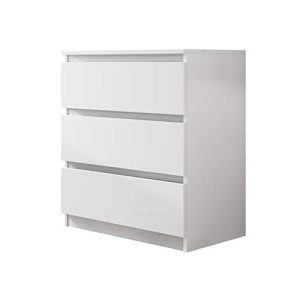 IKEA-Kommode Mirjan24, mit 3 Schubladen Malwa M3, Weiß