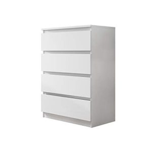 IKEA-Kommode Mirjan24, mit 4 Schubladen Malwa M4, Weiß