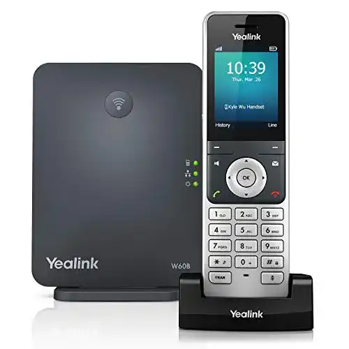 IP-Telefon Yealink W60-Paket, Basis und W56 Handset, schwarz