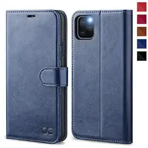 iPhone 11 Pro Max Hülle OCASE, Premium Leder, Standfunktion