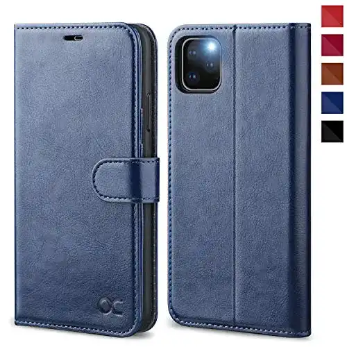iPhone 11 Pro Max Hülle OCASE, Premium Leder, Standfunktion