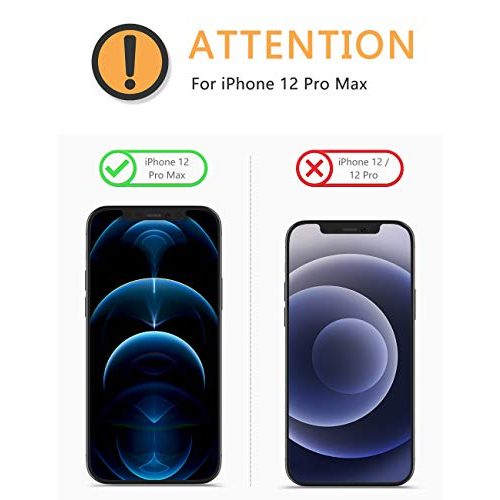 iPhone-12-Pro-Max-Panzerglas OMOTON, 2 Stück Schutzfolie