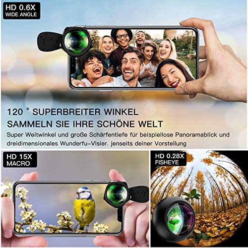 iPhone-7-Objektiv Yarrashop HD Handy Objektiv Kamera Linse Kit