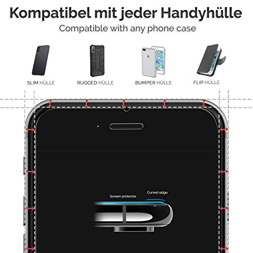 iPhone-7-Panzerglas Power Theory Panzerglas mit Schablone