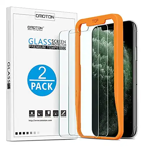 Die beste iPhone-X-Panzerglas OMOTON Schutzfolie mit Schablone 2026 Test Bestseller iPhone-X-Panzerglas OMOTON Schutzfolie mit Schablone