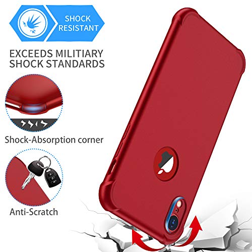 iPhone-XR-Hülle ORETECH, mit 2X Panzerglas Schutzfolie