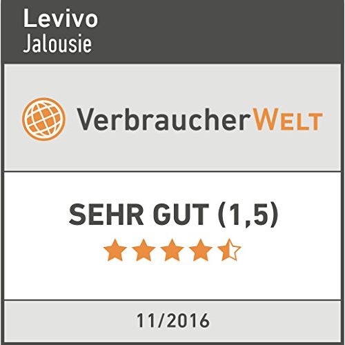 Jalousien LEVIVO Aluminium-Jalousie mit Schnurzug, 60 x 130 cm