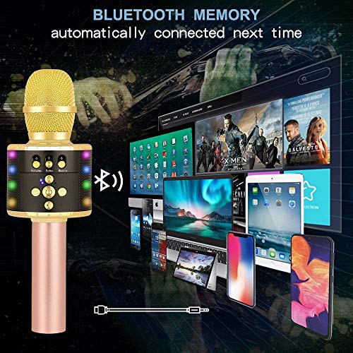 Karaoke-Anlagen BONAOK Drahtlos, Bluetooth-Karaoke-Mikrofon