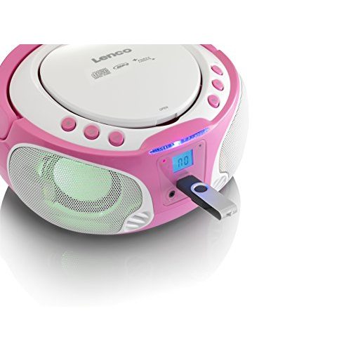 Kinder-CD-Player Lenco SCD-650, CD-Radio, Karaoke Player