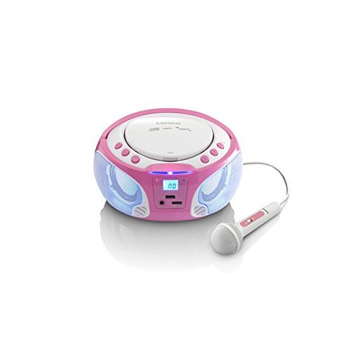 Kinder-CD-Player Lenco SCD-650, CD-Radio, Karaoke Player