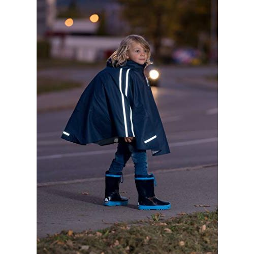 Kinder-Regenjacke Playshoes, mit extra langem Rücken, Blau, 116