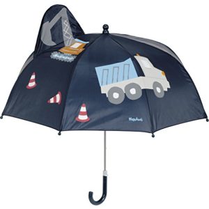 Kinder-Regenschirm Playshoes Jungen 3D Baustelle Regenschirm