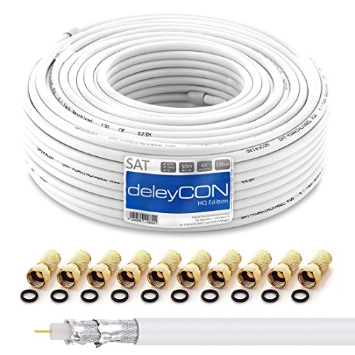 Die beste koaxialkabel deleycon hq 50m sat koaxial kabel 130db Bestsleller kaufen