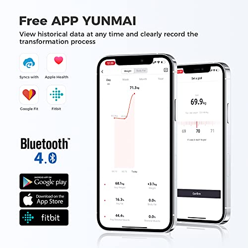 Körperfettwaage mit App YUNMAI PRO Personenwaage Digital