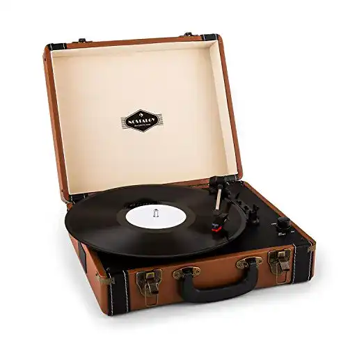 Kofferplattenspieler auna Jerry Lee Retro Plattenspieler