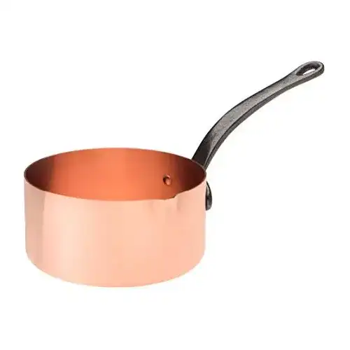 Kupfertopf Baumalu Kupferkasserolle für Karamell, 16cm