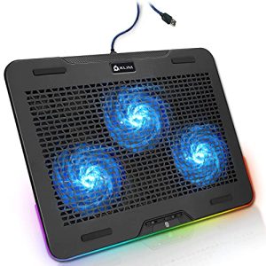Laptop-Kühler KLIM Aurora, Laptop-RGB-Kühler, 11 bis 17 Zoll