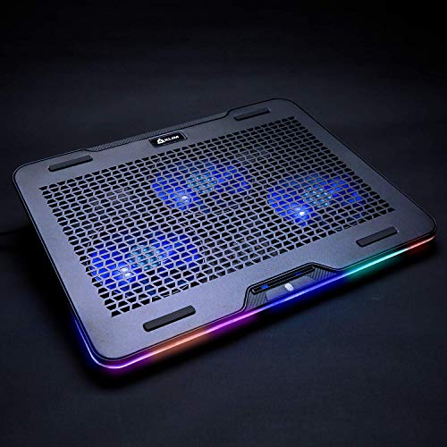 Laptop-Kühler KLIM Aurora, Laptop-RGB-Kühler, 11 bis 17 Zoll