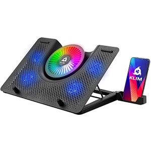Laptop-Kühler KLIM Nova, Laptop-RGB-Kühler, 11 bis 19 Zoll