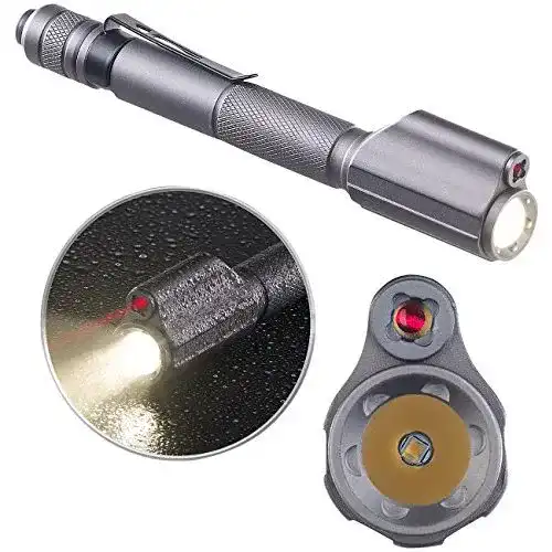 Laserpointer KRYOLiGHTS Laser Lampe: 2in1-Profi-Pen-Light, LED