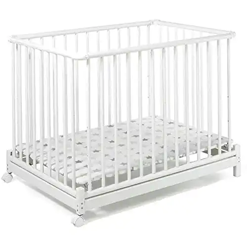 Laufgitter 75×100 Geuther Laufstall Euro-Parc Plus, aus Holz