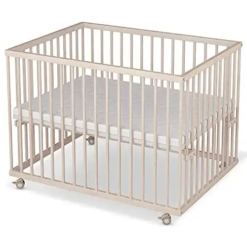 Laufgitter 75×100 Sämann ® mit Matratze, TÜV geprüft 2021