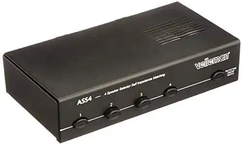 Lautsprecher-Umschalter Velleman, ASS4, 4 Ports (HP) 140069