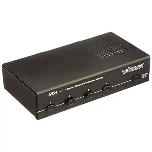 Lautsprecher-Umschalter Velleman, ASS4, 4 Ports (HP) 140069