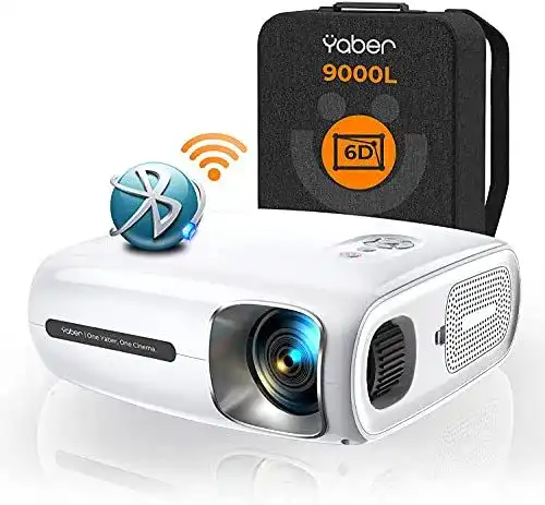 LED-Beamer YABER 9000 Lumen Full HD 1080P Beamer WIFI