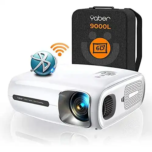 LED-Beamer YABER 9000 Lumen Full HD 1080P Beamer WIFI