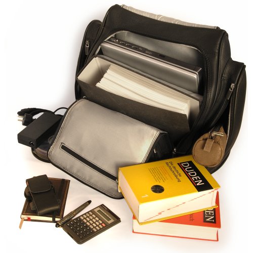 Lederrucksack Jahn-Taschen Großer Laptop Rucksack bis 15,6 Zoll