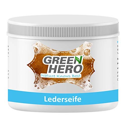 Lederseife Green Hero, 500 ml, inkl. Reinigungsschwamm