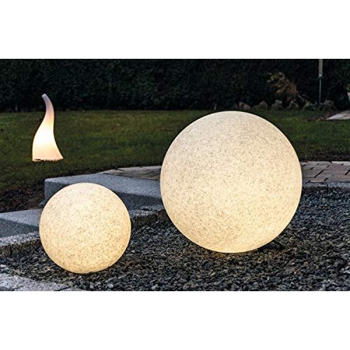 Leuchtkugel Garten Heitronic LED Bodenleuchte Mundan Granit