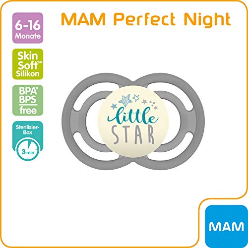 Leuchtschnuller MAM Perfect Night Schnuller beugt Zahnfehlstellungen vor