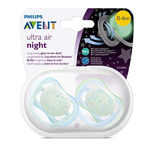 Leuchtschnuller Philips Avent ultra air Schnuller für die Nacht 0-6 Monate