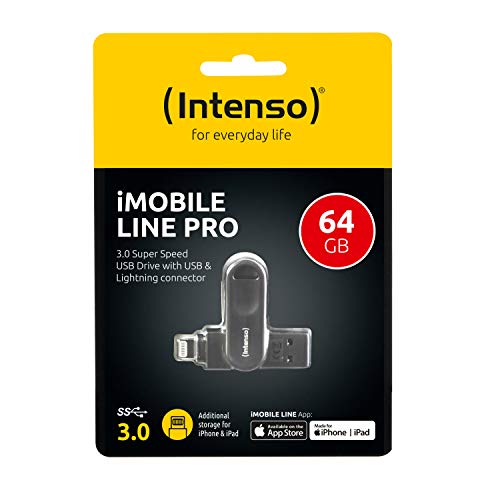 Lightning-USB-Stick Intenso 3535590 iMobile Line Pro 64GB