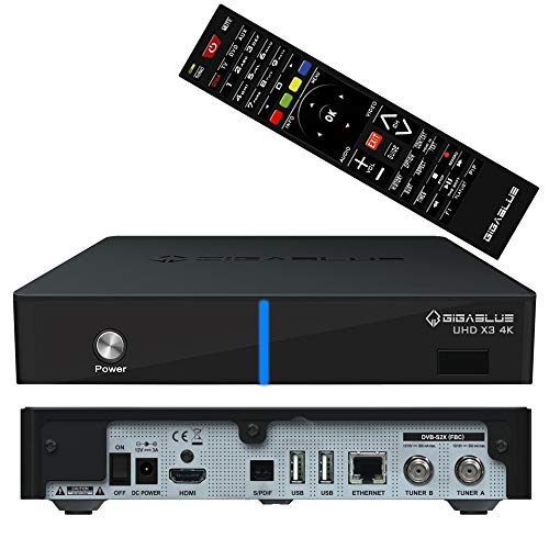 Linux-Receiver GigaBlue HD X3 4K 1x DVB-S2X FBC Twin Tuner E2