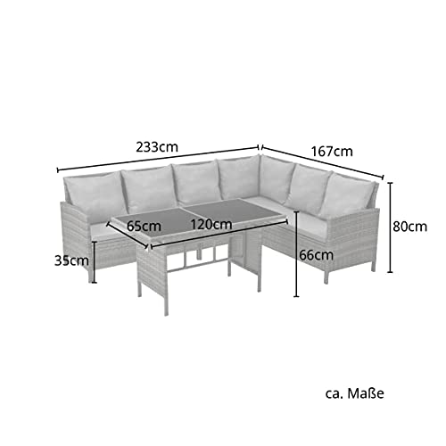 Lounge-Möbel-Set SVITA Madison & Monroe Polyrattan Set