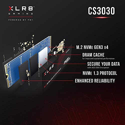 M.2-SSD (2TB) PNY XLR8 CS3030 2TB M.2 NVMe Internal Solid