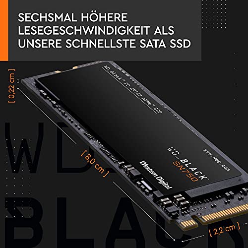 M.2-SSD (500 GB) Western Digital WD_BLACK SN750 500 GB